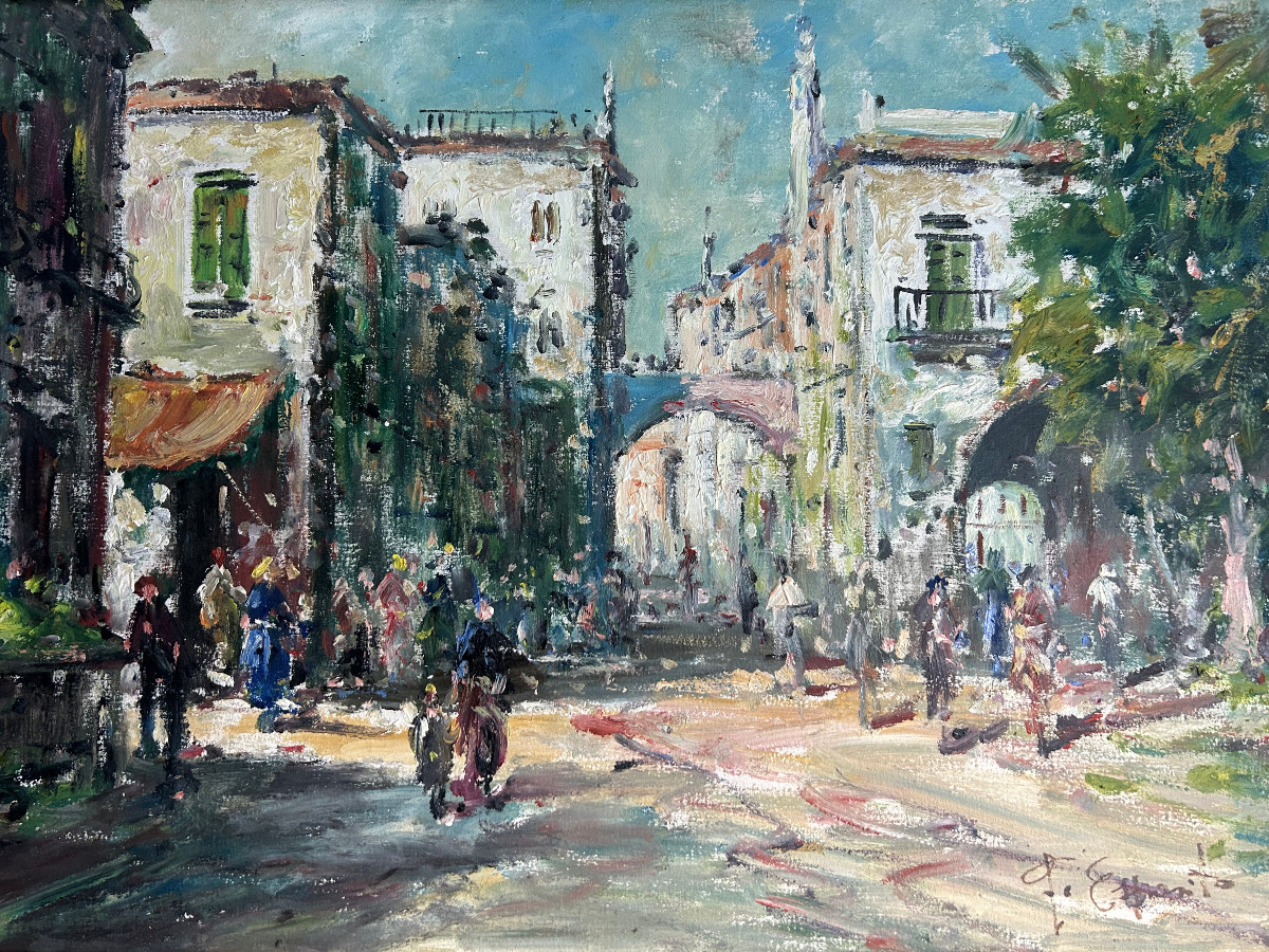 A Neapolitan Expressionist Painting From The 1920s-photo-3