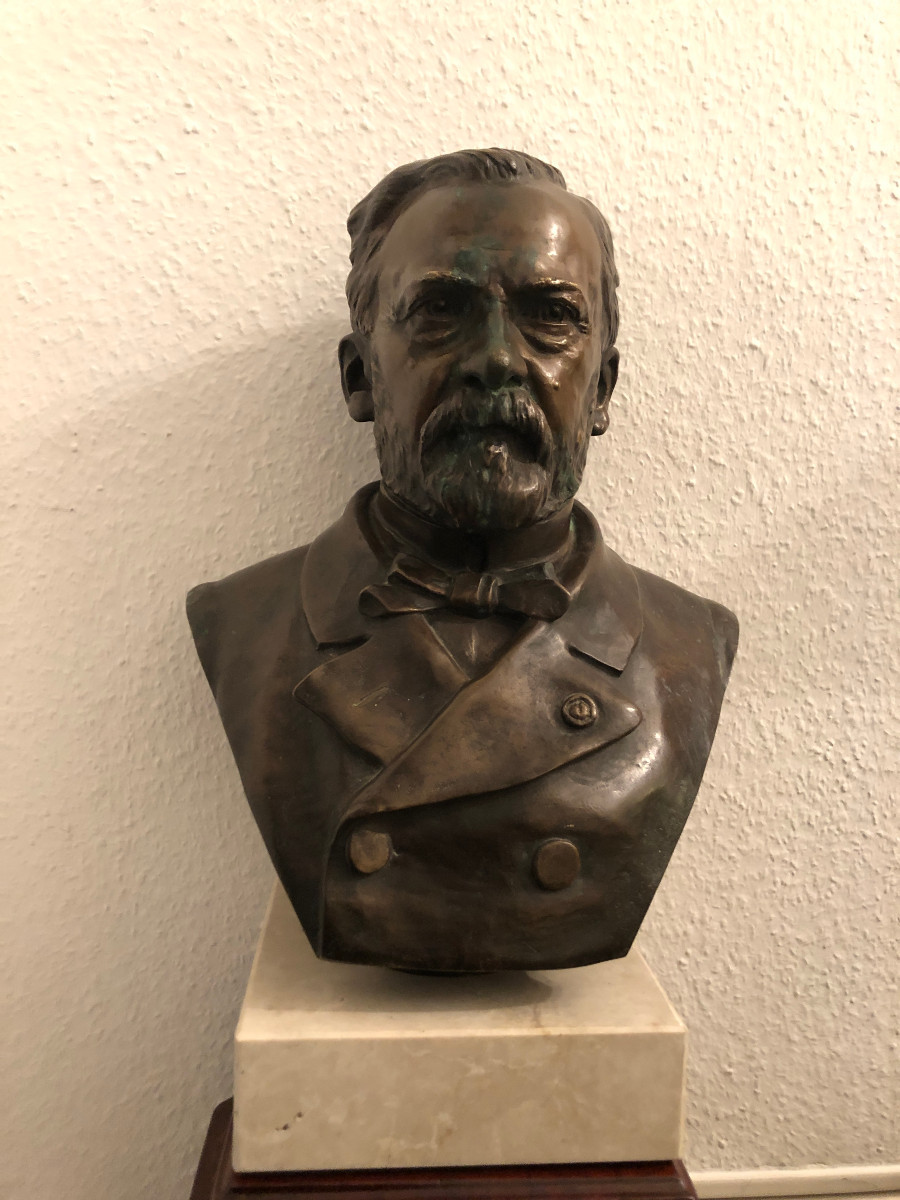 Buste en bronze de LOUIS PASTEUR, XIX siécle