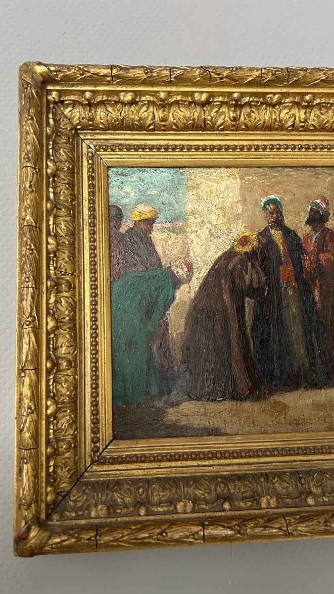 Orientalist Expressionist Painting From The Early 20th Century-photo-2