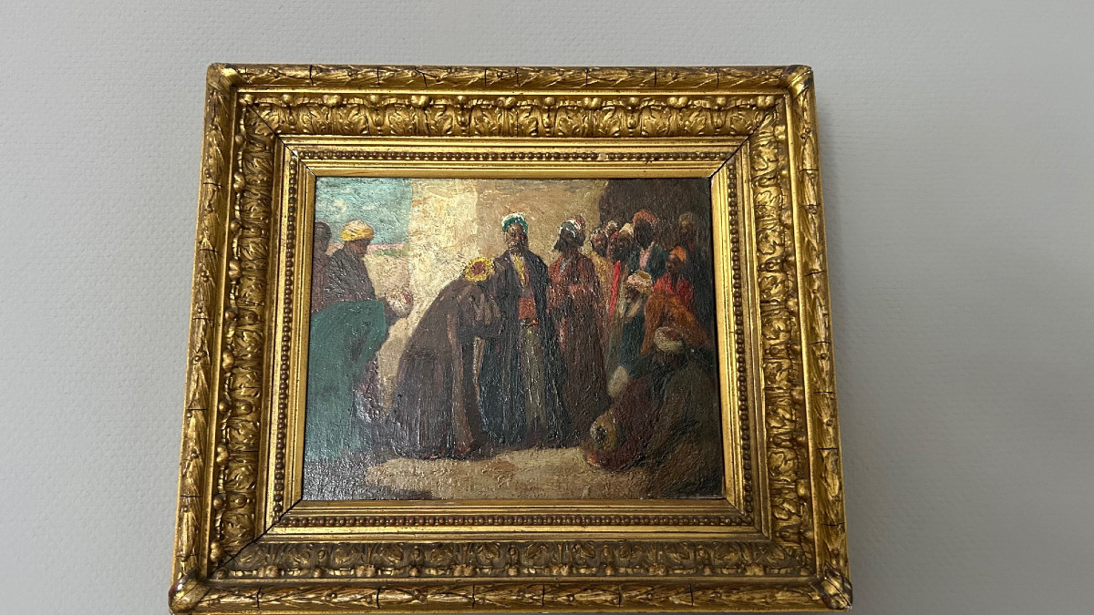 Orientalist Expressionist Painting From The Early 20th Century-photo-3