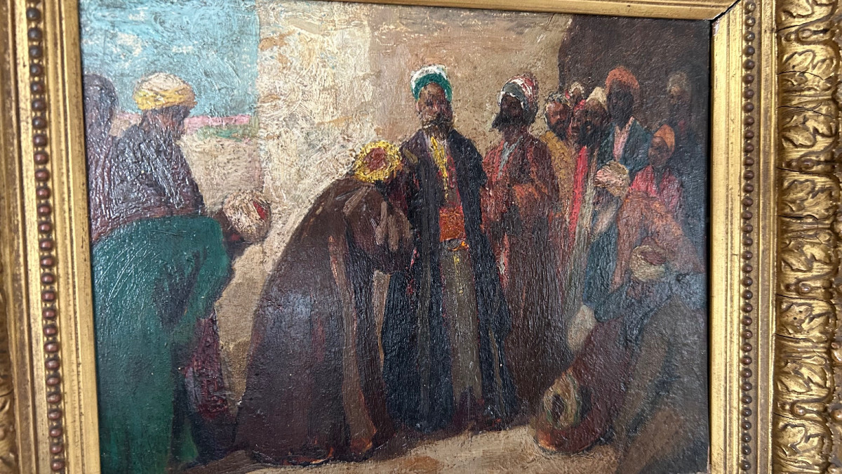 Orientalist Expressionist Painting From The Early 20th Century-photo-8