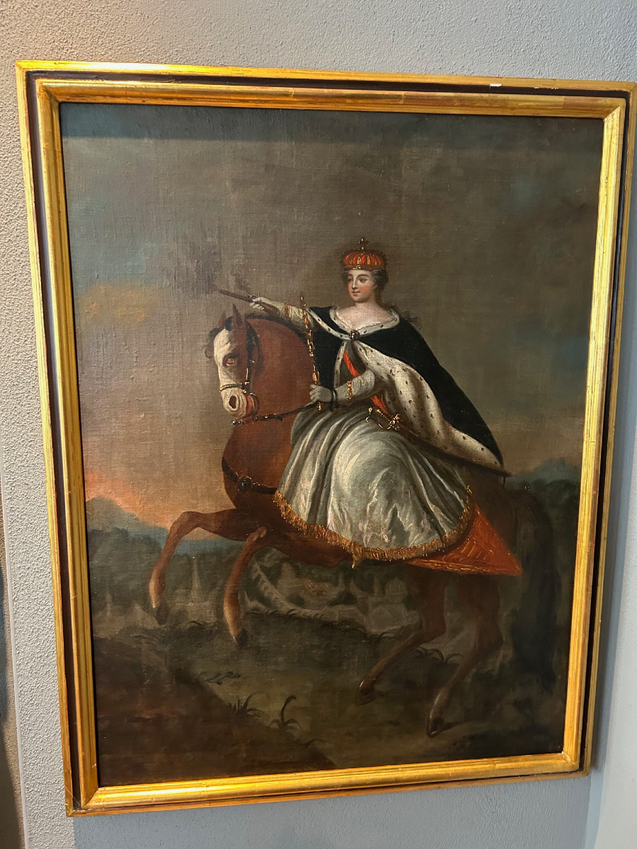 Portrait Of Archduchess Maria Theresa Of Austria, 18th Century-photo-1