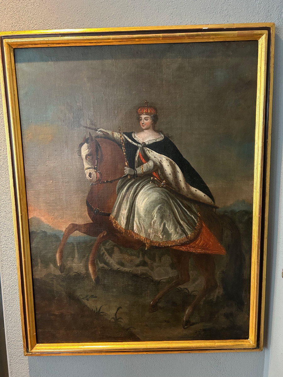 Portrait Of Archduchess Maria Theresa Of Austria, 18th Century-photo-2