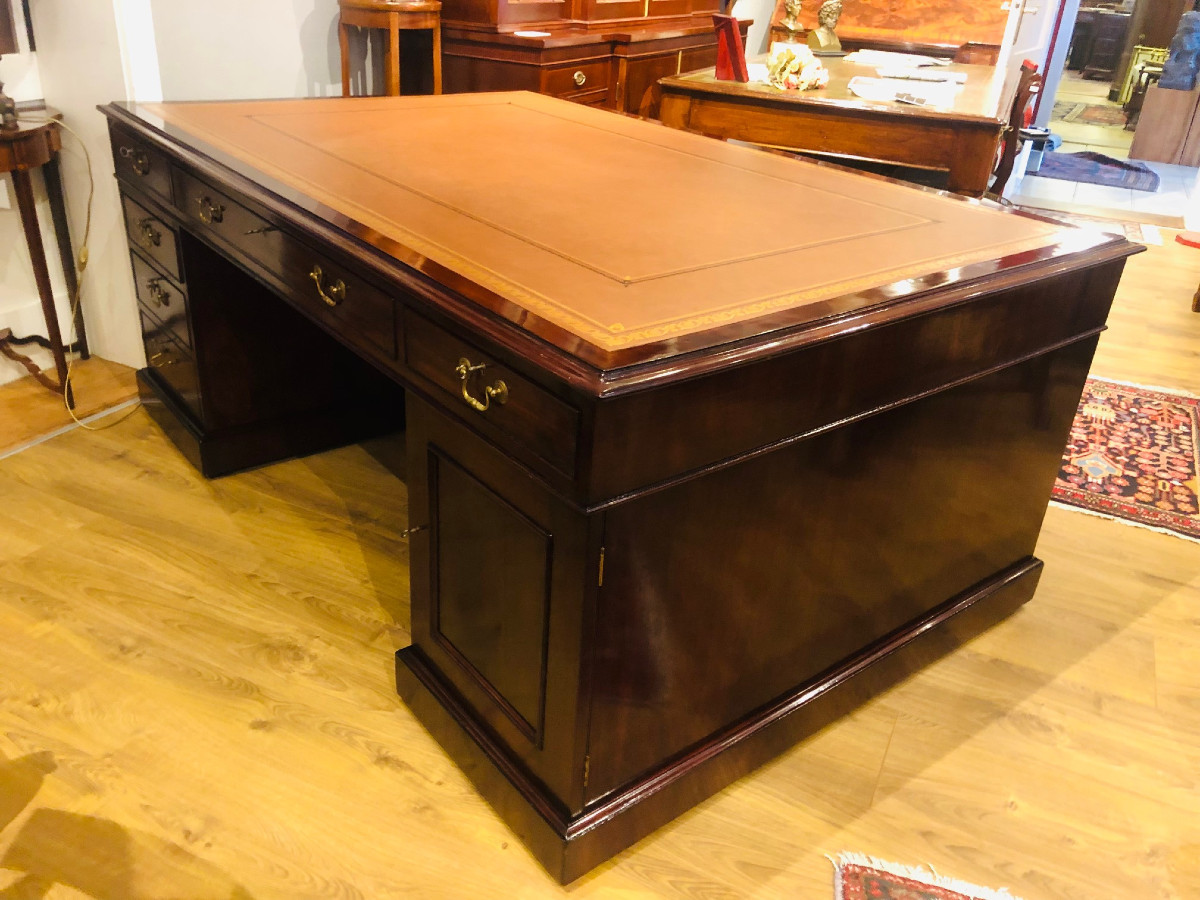 Bureau "partners" en acajou, Victorien, Angleterre, vers 1880-photo-2