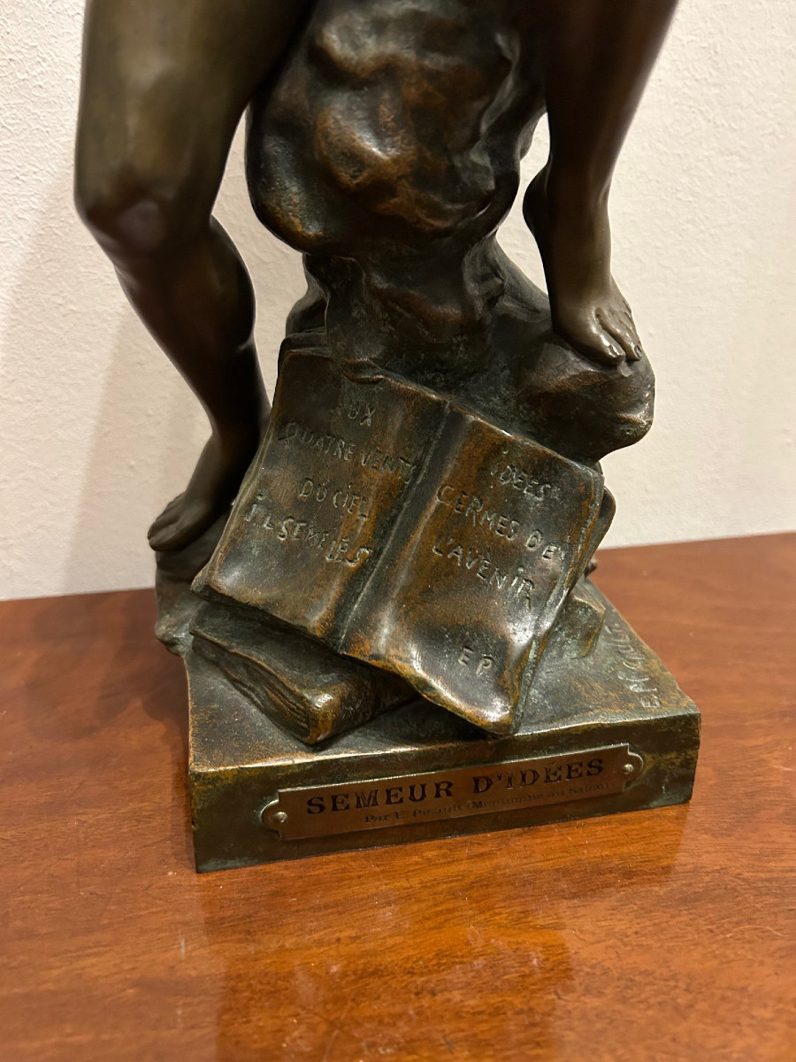 Bronze Statuette De E. Picault-photo-3