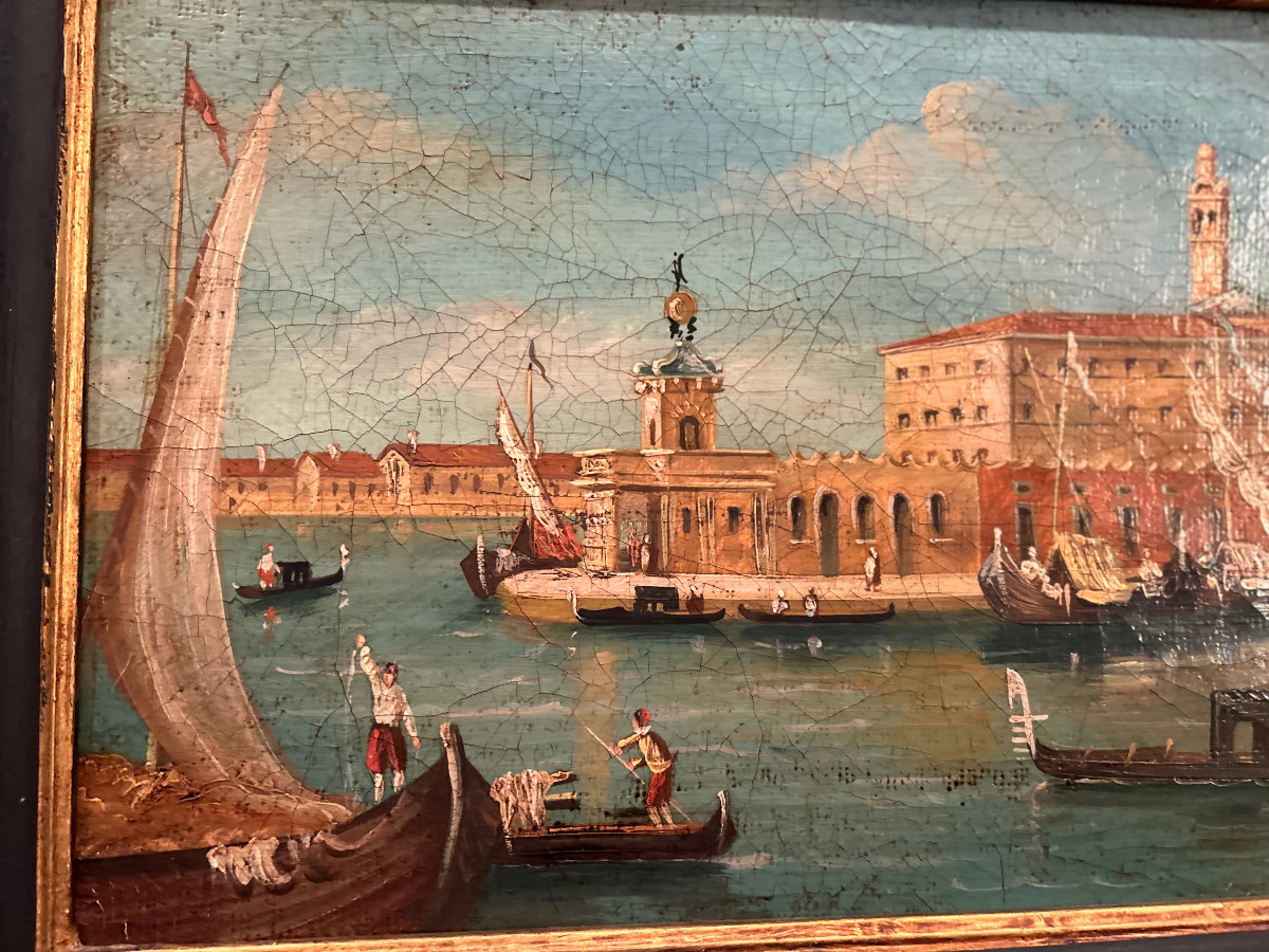 Un paire des vues de Venise, XVII-siécle-photo-2