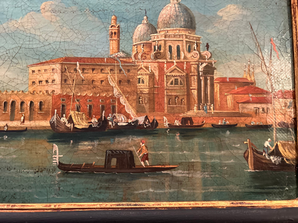 Un paire des vues de Venise, XVII-siécle-photo-3