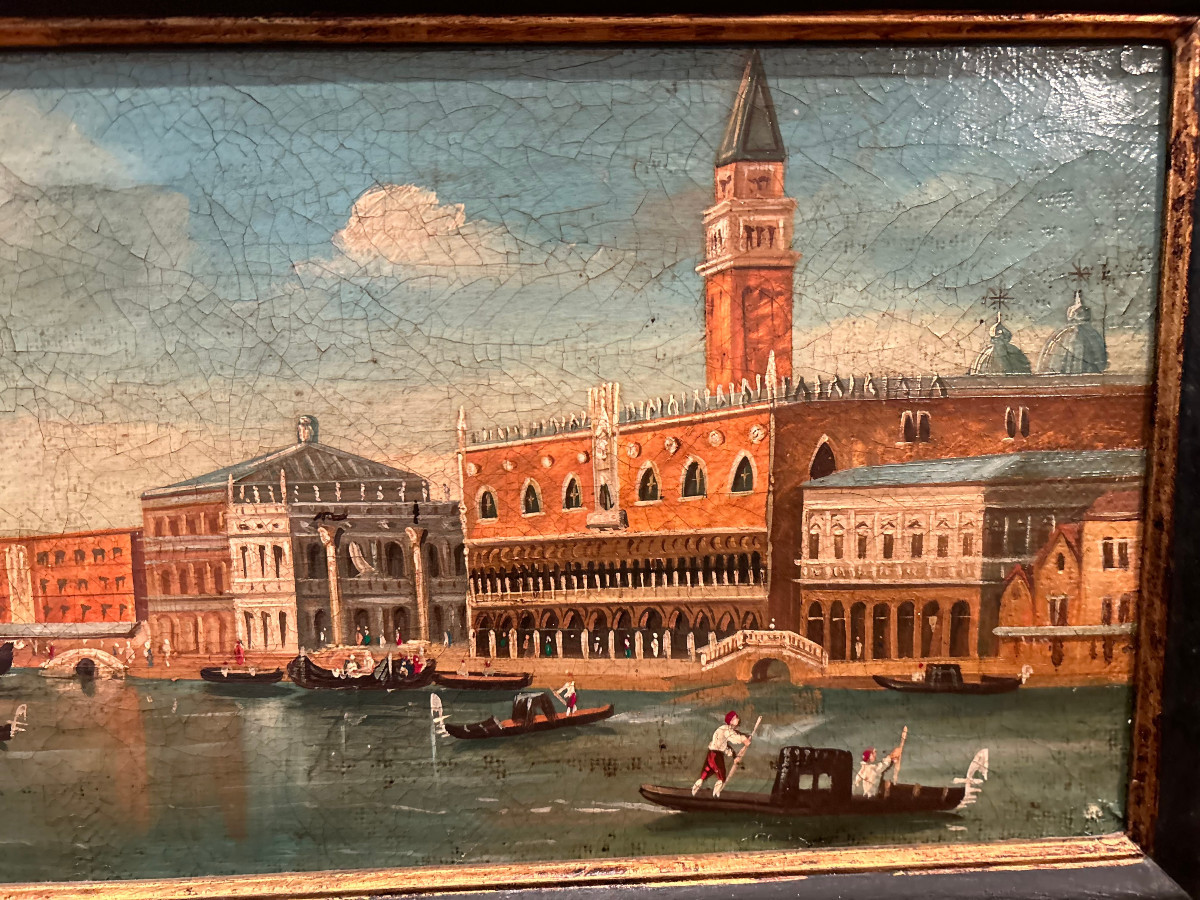Un paire des vues de Venise, XVII-siécle-photo-6
