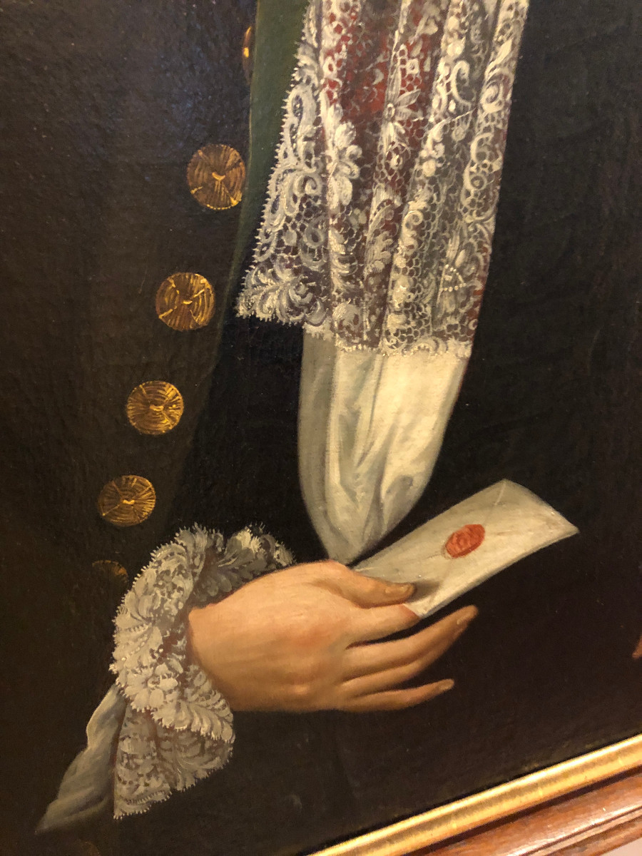 Portrait Of A Noble Gentleman, 18th Century-photo-4