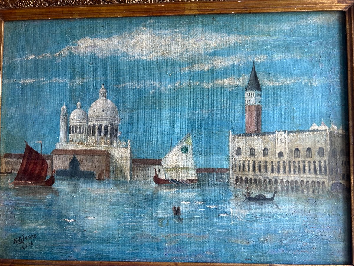 A View Of Venice During "aqua Alta" At The Beginning Of The 20th Century-photo-3