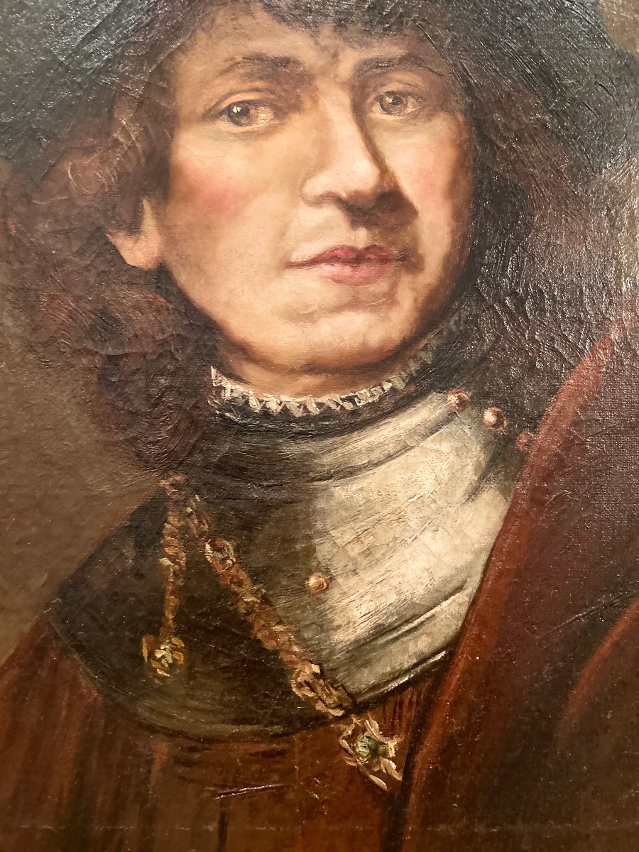 Portrait Of A Noble Knight, 17th-century Style-photo-2