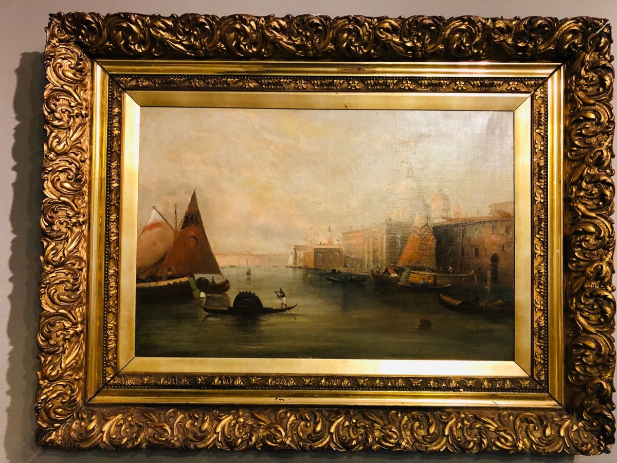 Une rare paire de vues de Venise du XIXe siècle-photo-4