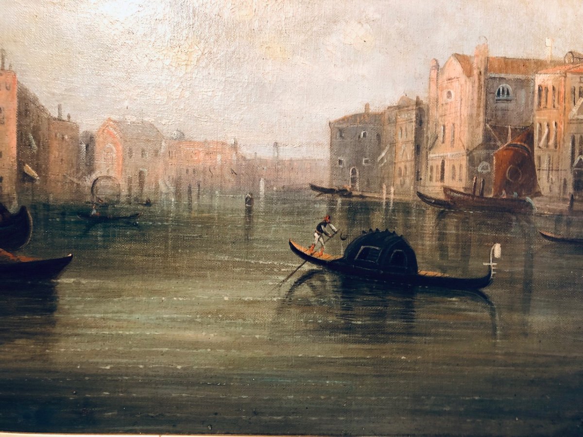 Une rare paire de vues de Venise du XIXe siècle-photo-2