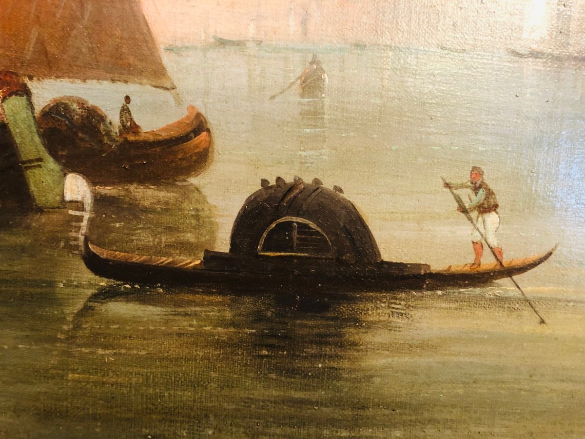 Une rare paire de vues de Venise du XIXe siècle-photo-3