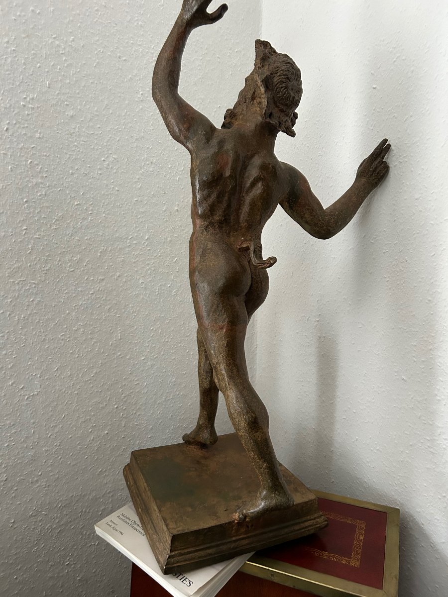 Faun de Pompèji en bronze, XIXe siècle-photo-4