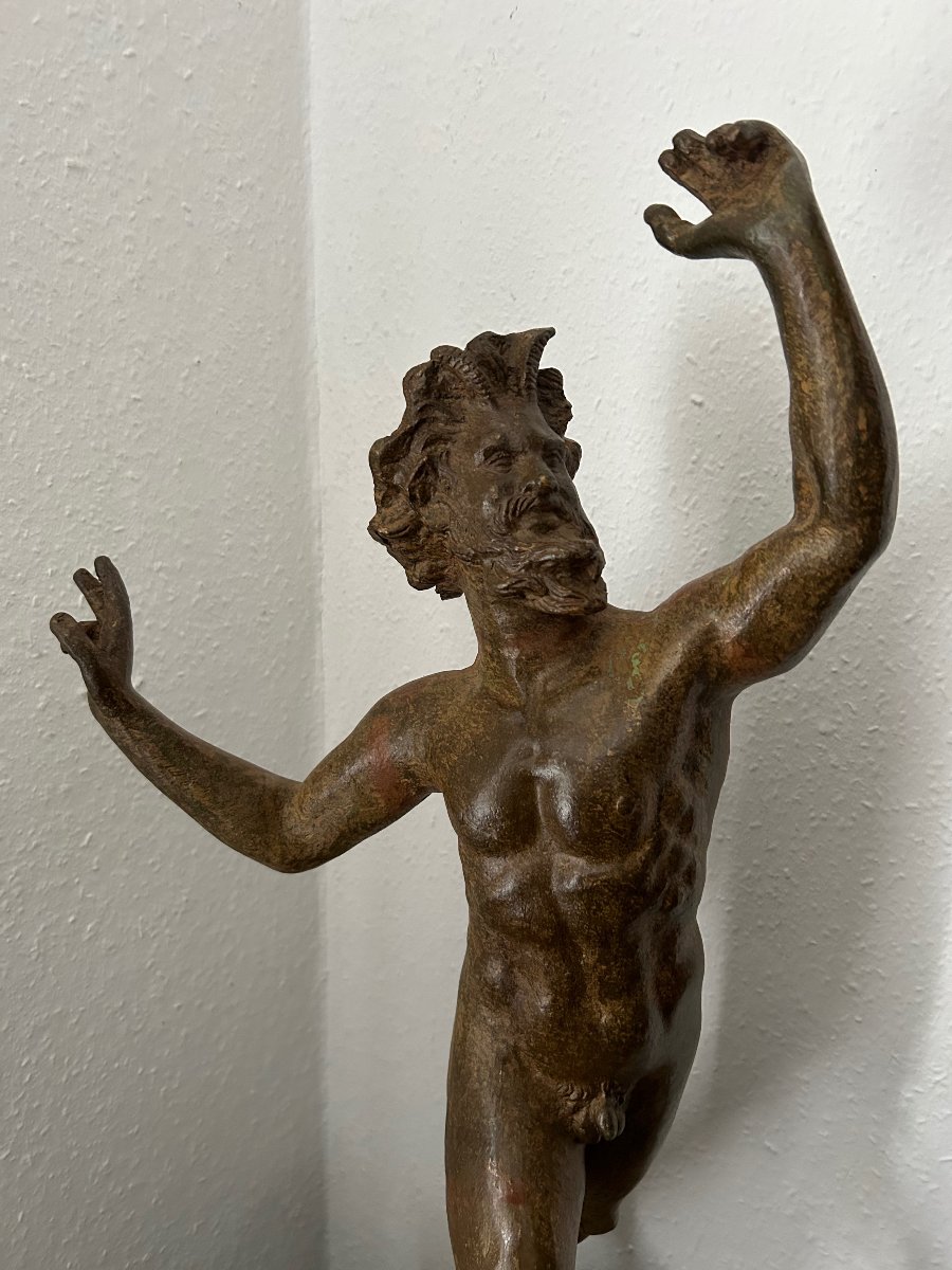 Faun de Pompèji en bronze, XIXe siècle-photo-1