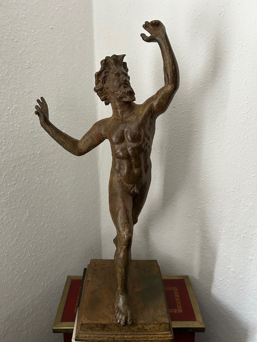 Faun de Pompèji en bronze, XIXe siècle