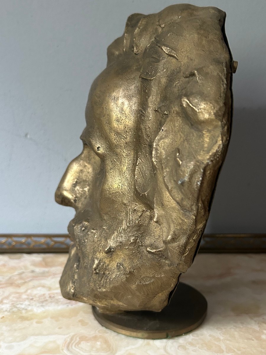 Bronze Bust Of Giuseppe Verdi, Art Deco Period-photo-1
