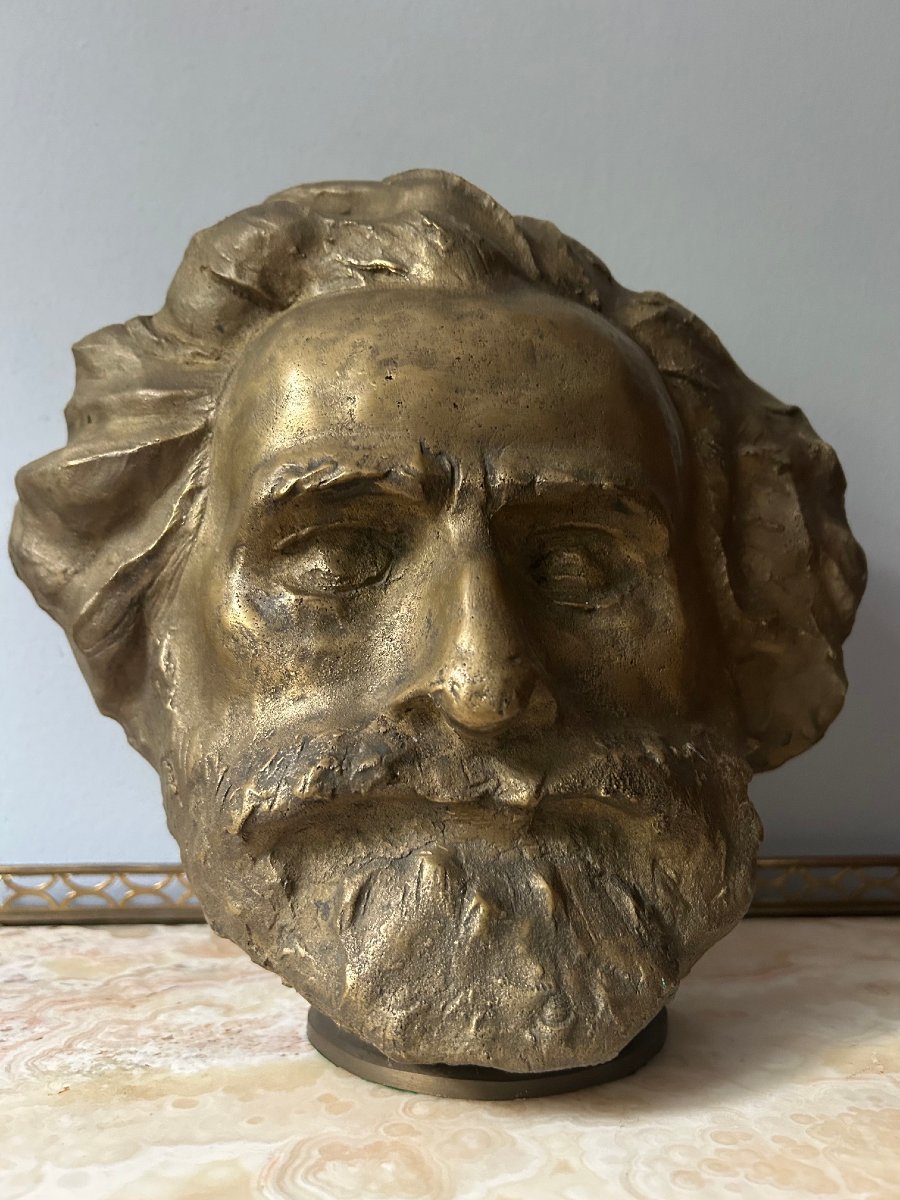 Bronze Bust Of Giuseppe Verdi, Art Deco Period