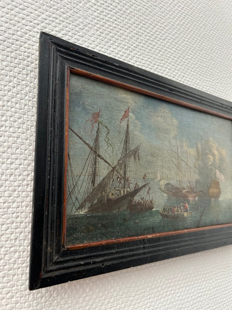 View Of An 18th-century Naval Battle-photo-3
