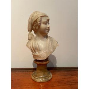 Marble Bust Of A Boy, Italy Late 19th Century