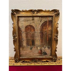 Tableau expressioniste "Carnevale a Venezia", XIX-siécle