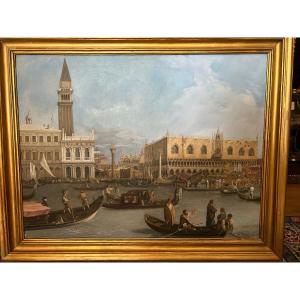 View Of Venice, Oil On Canvas, Early 20th Century