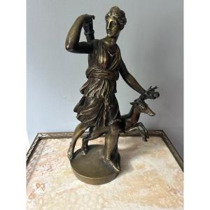 Bronze Statuette Of Diana, 19th Century