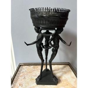 A 19th-century Athenian Bronze Tripod Planter