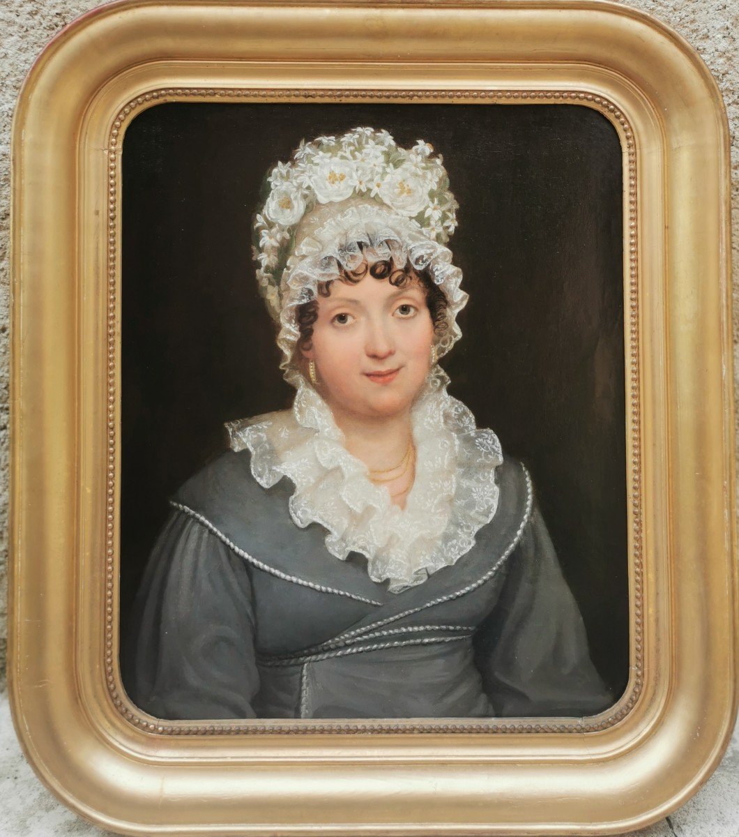 Portrait Woman XIX With The Flowered Headdress