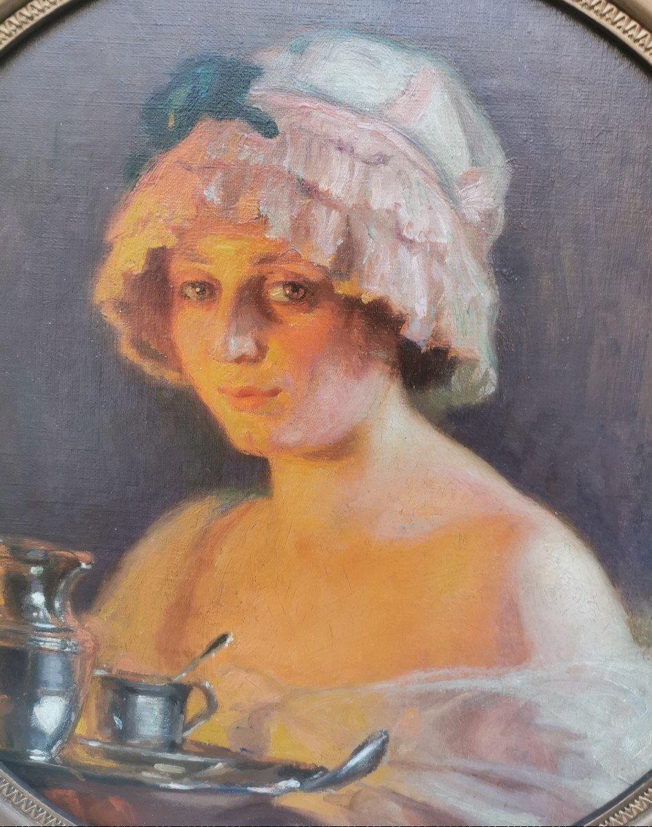 Portrait De Femme Au Petit-déjeuner De Pierre Bonnaud-photo-3