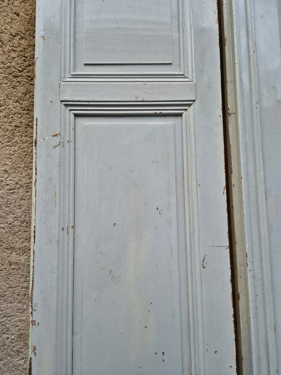Double Door, 19th Century Directoire Style, To Be Stripped-photo-2