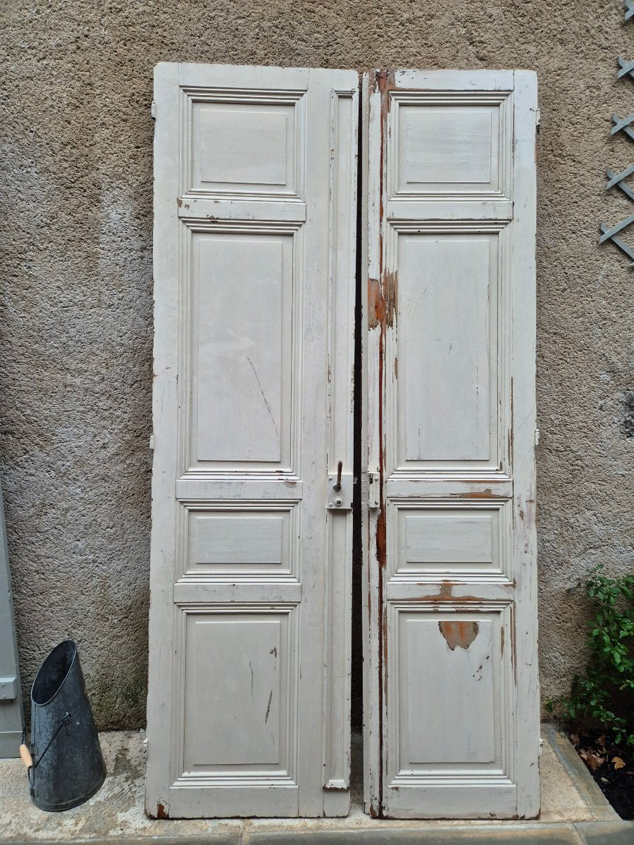 Double Door, 19th Century Directoire Style, To Be Stripped-photo-3