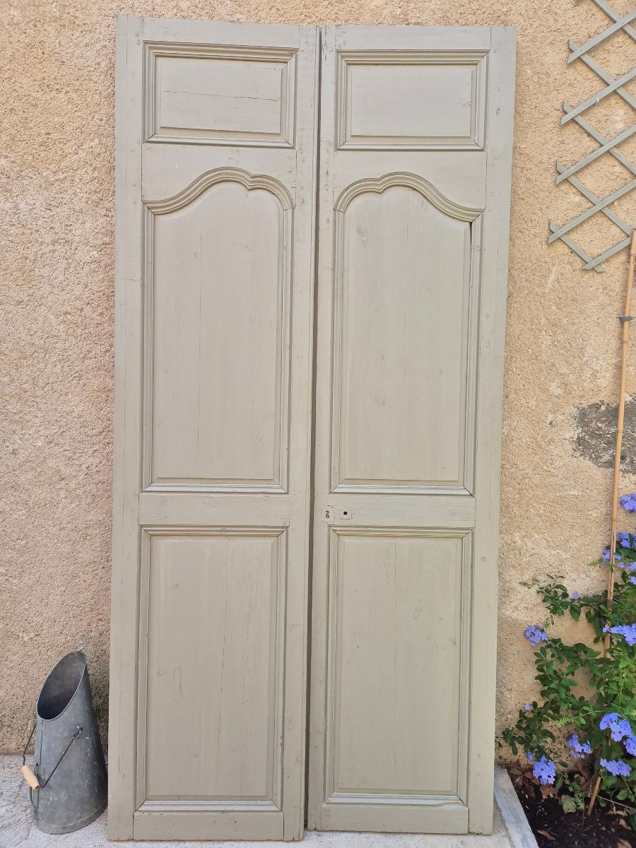 Double porte XVIII de style Louis XV lot 2-photo-2