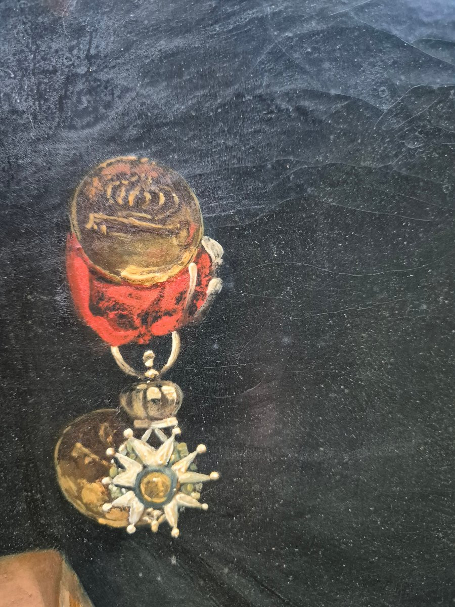 Portrait d’officier XIX circa 1820 -photo-1