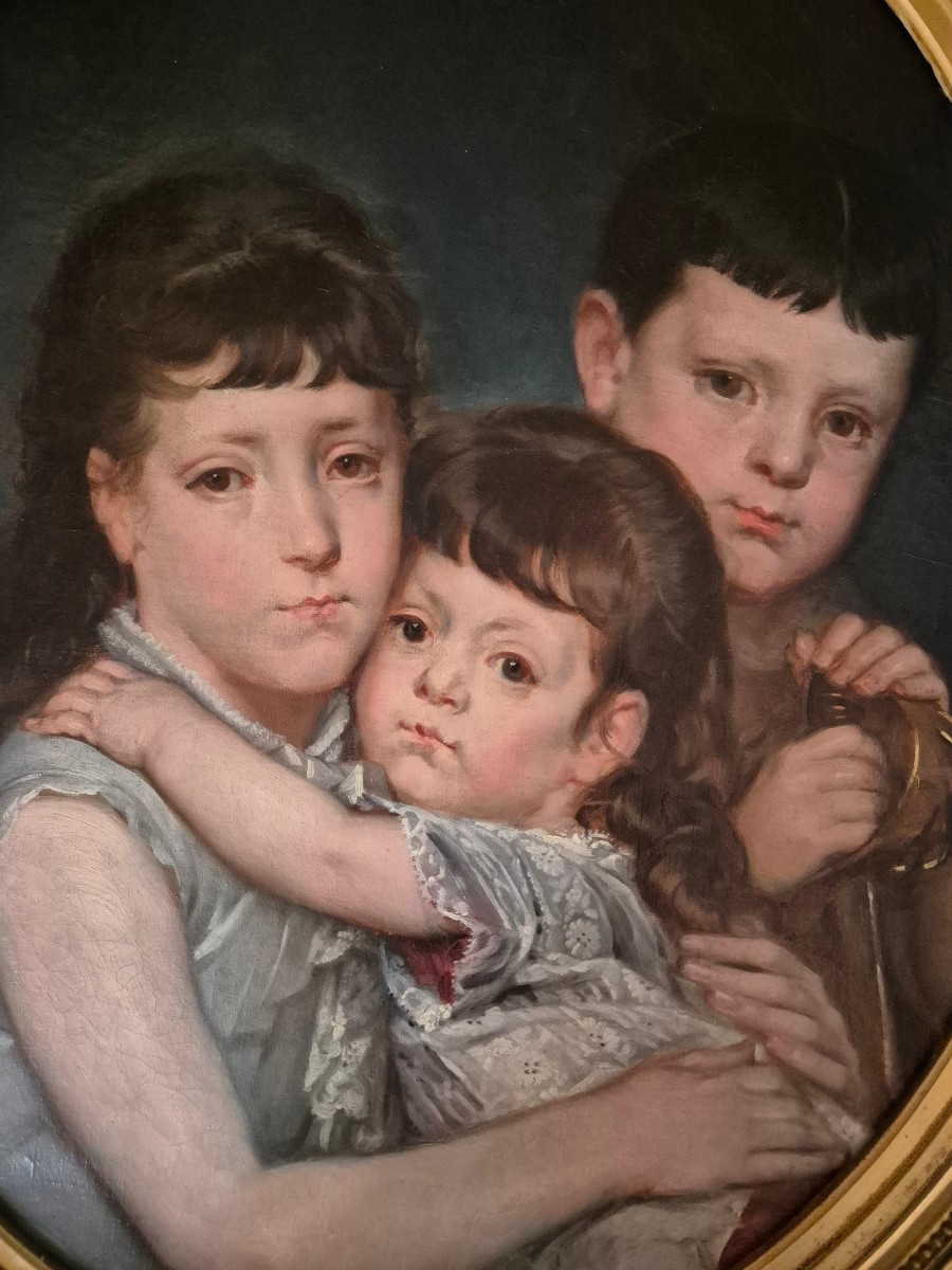 Family Portrait XIX Of Three Children Napoléon III-photo-2