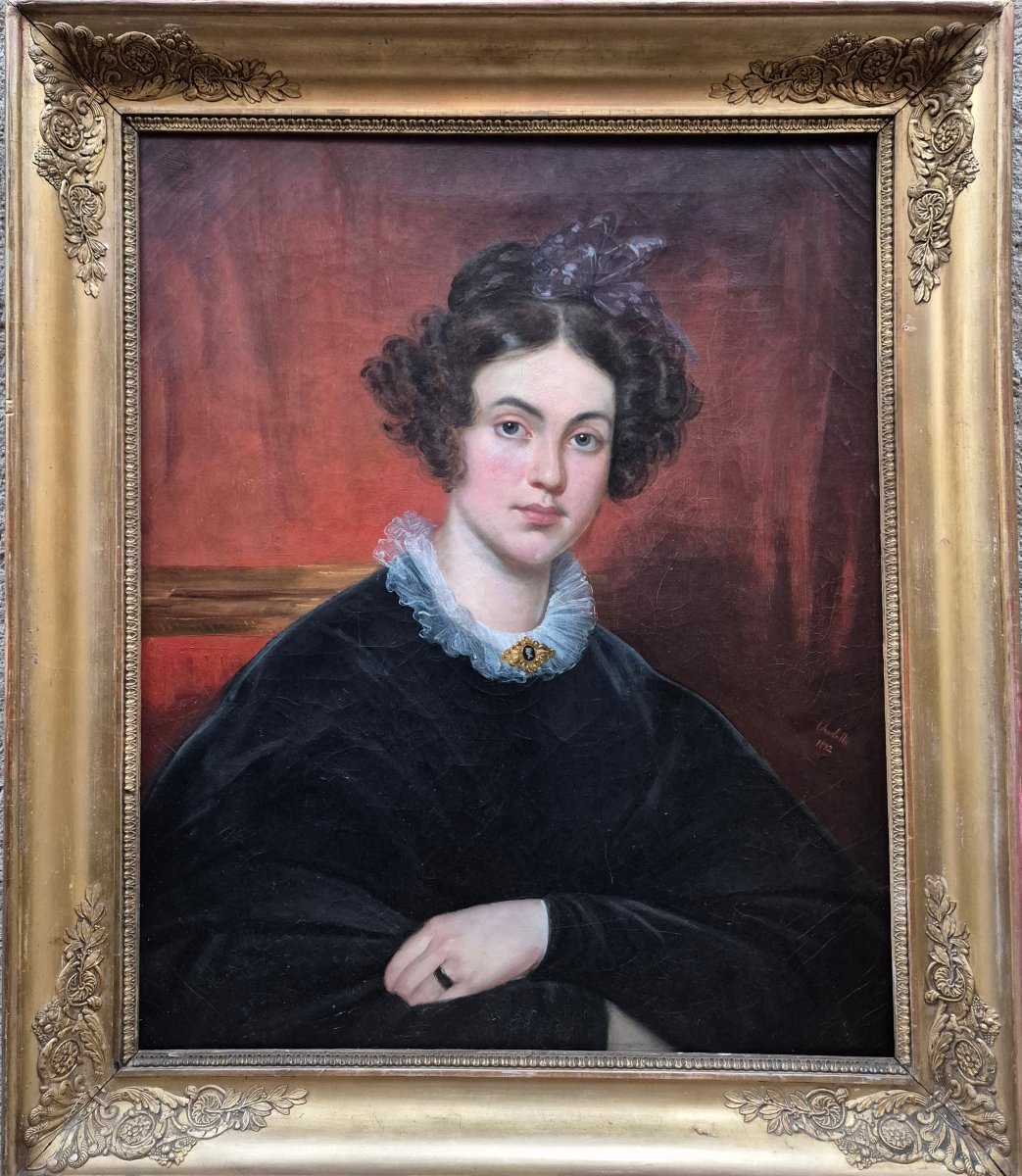 Portrait XIX Jeune Fille Dated 1832