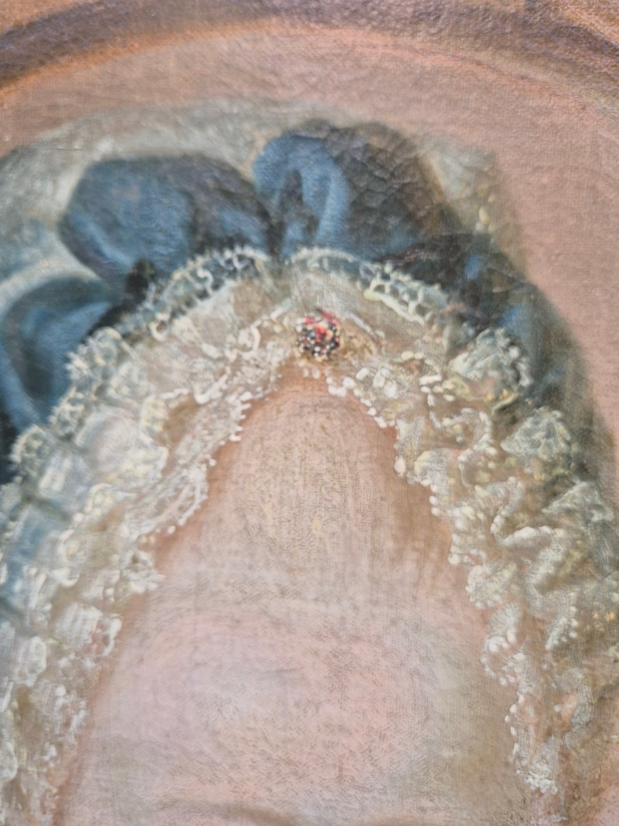 Portrait XVIII de jeune fille, trompe-l’œil  Louis XVI-photo-2