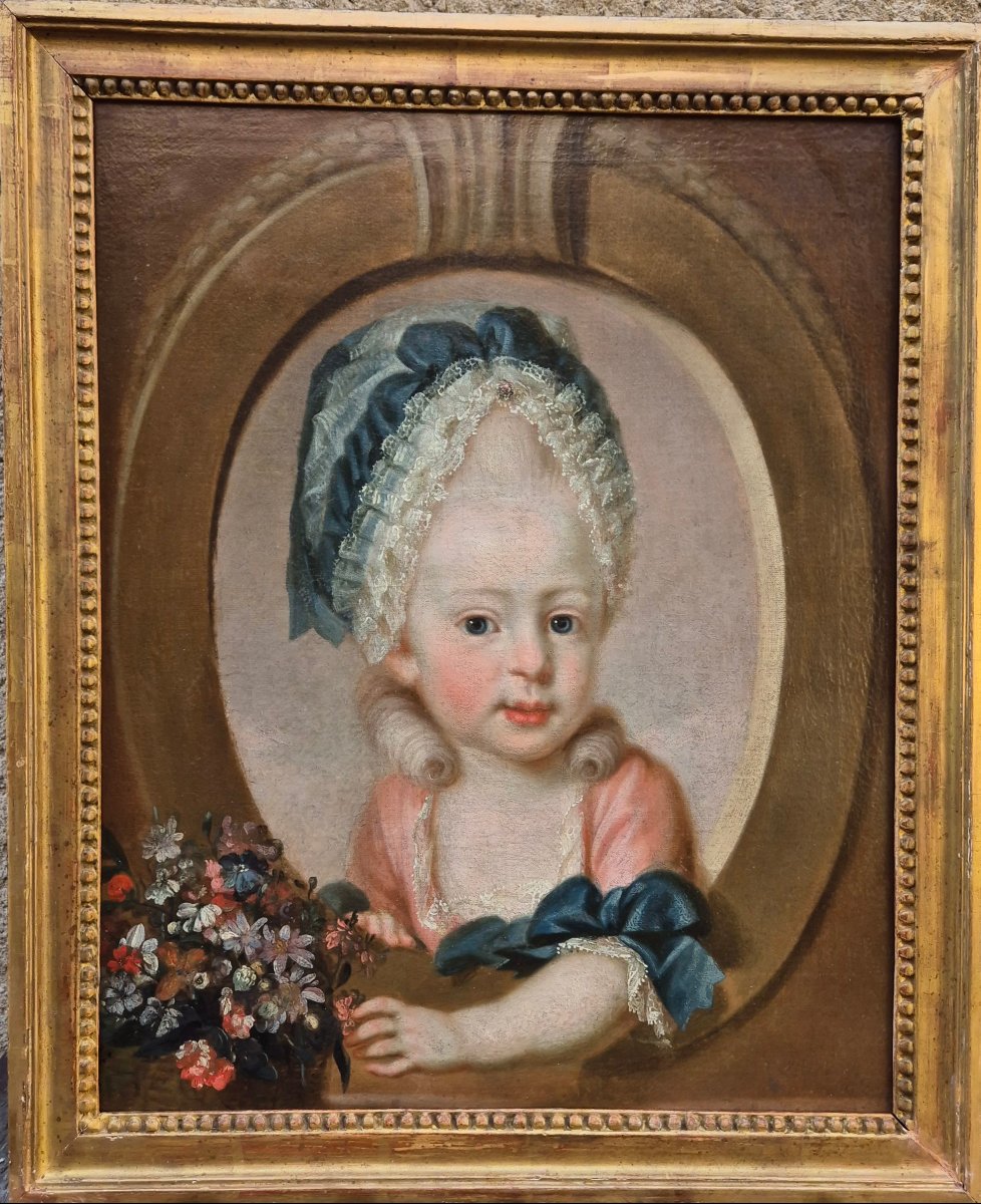 Portrait XVIII de jeune fille, trompe-l’œil  Louis XVI