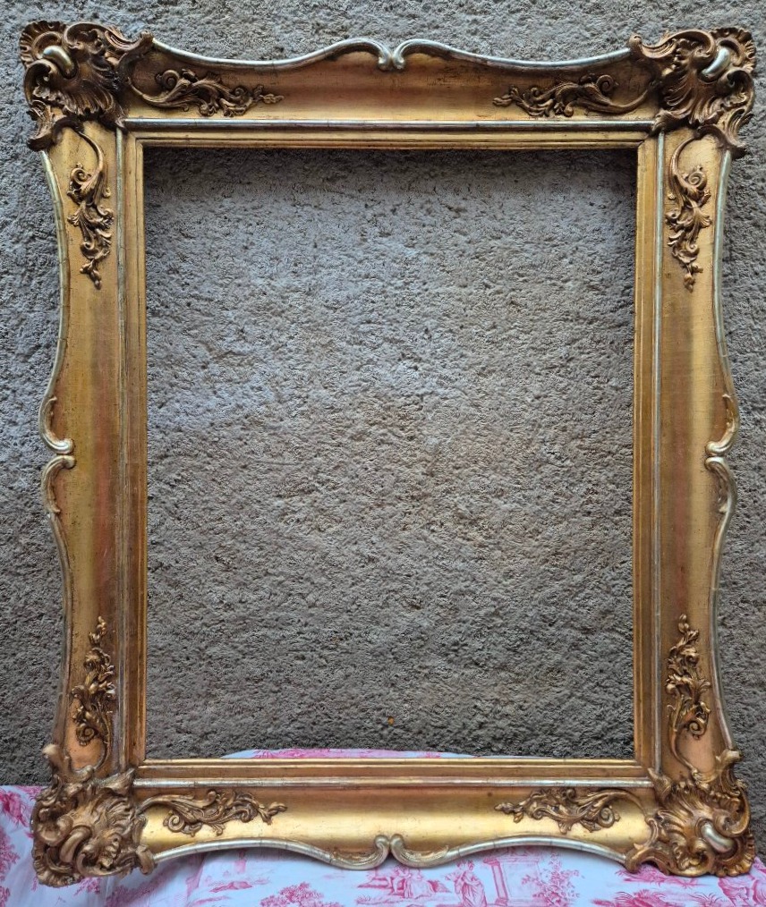 Large Louis XV-style Frame, Rebated, 81.5 X 65.5
