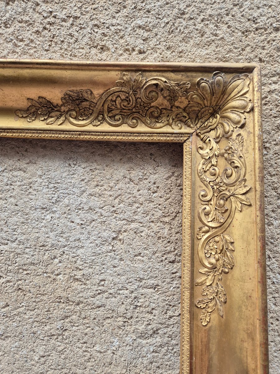 Grand cadre Restauration Feuillure 93 x 74 cm-photo-2
