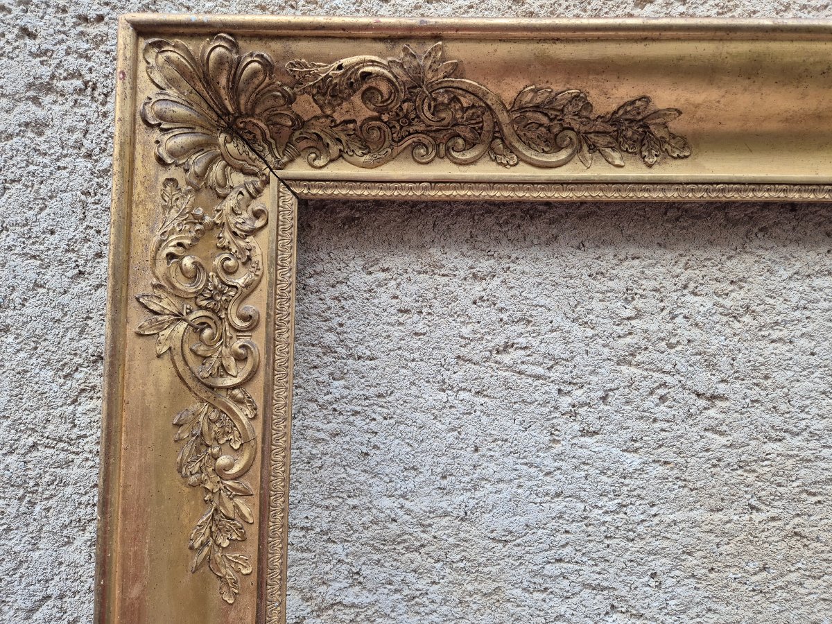 Grand cadre Restauration Feuillure 93 x 74 cm-photo-3