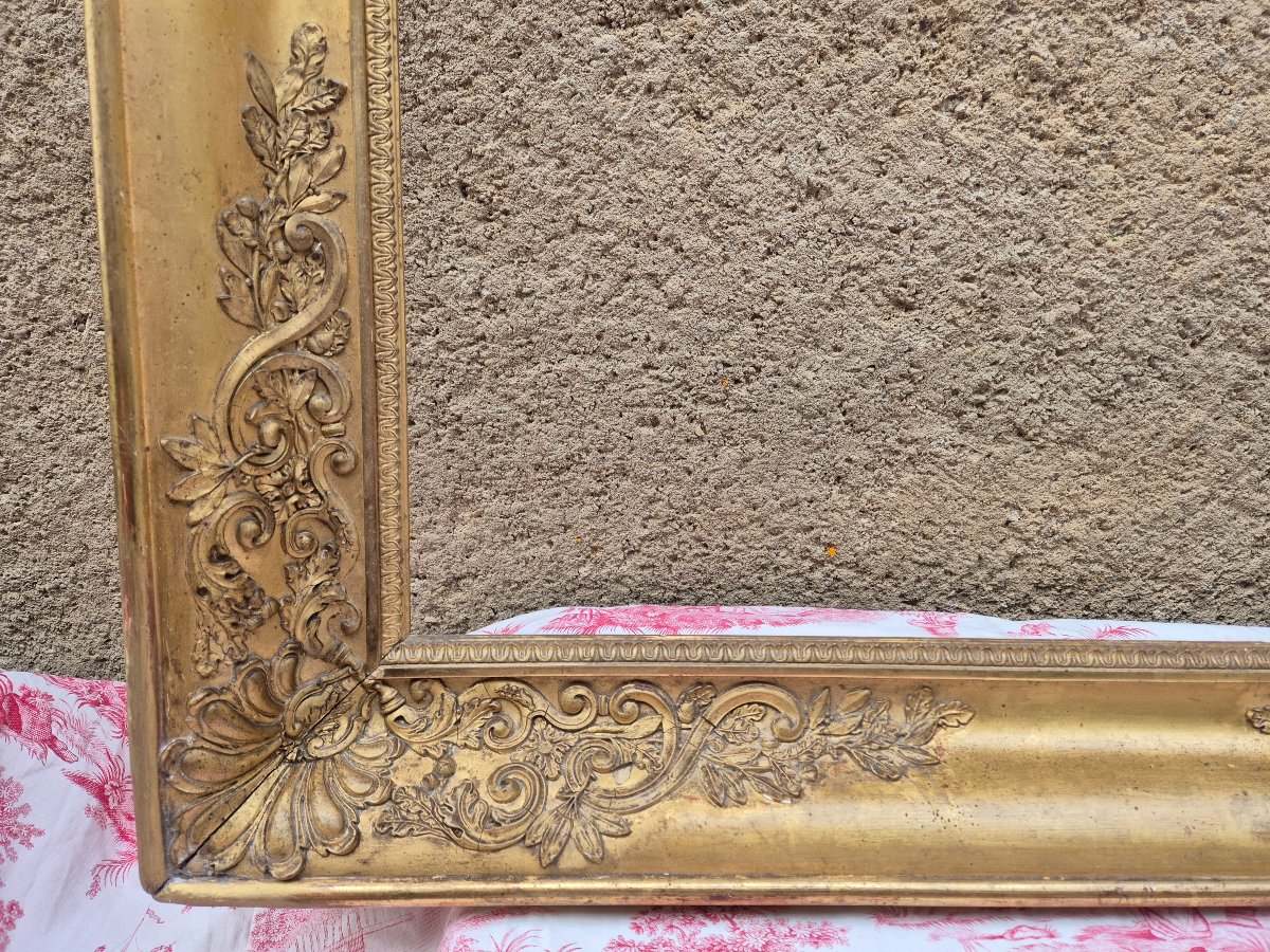 Grand cadre Restauration Feuillure 93 x 74 cm-photo-4