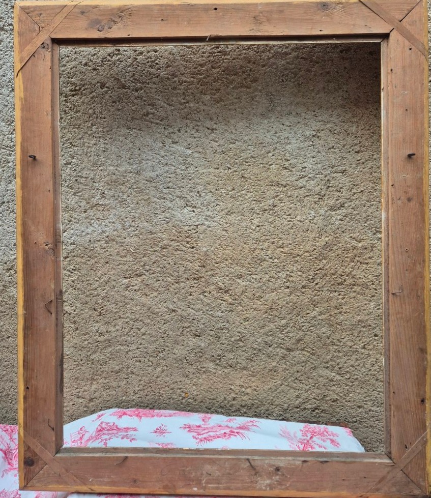 Grand cadre Restauration Feuillure 93 x 74 cm-photo-2