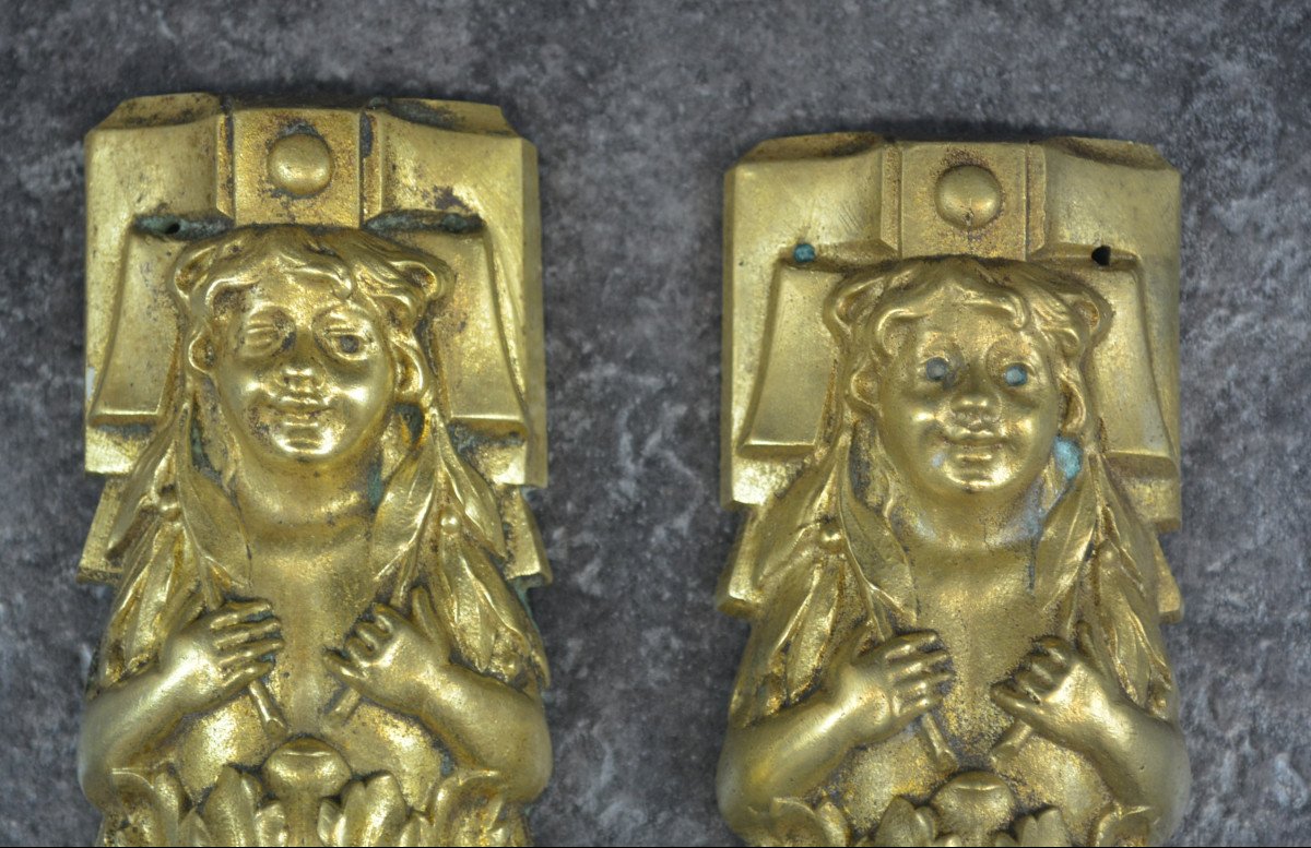 Décoration En Bronze Doré Pour Meuble-photo-2