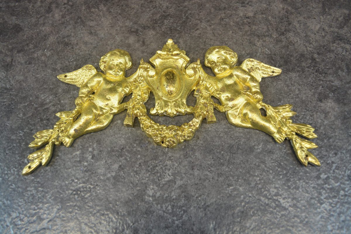 Decoration In Gilt Bronze For Furniture Decor Angelot-photo-2