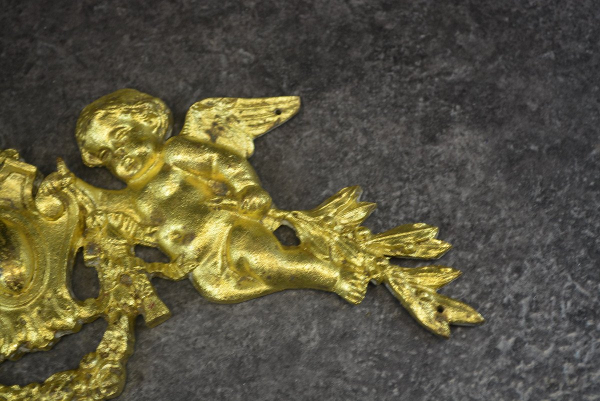 Decoration In Gilt Bronze For Furniture Decor Angelot-photo-1