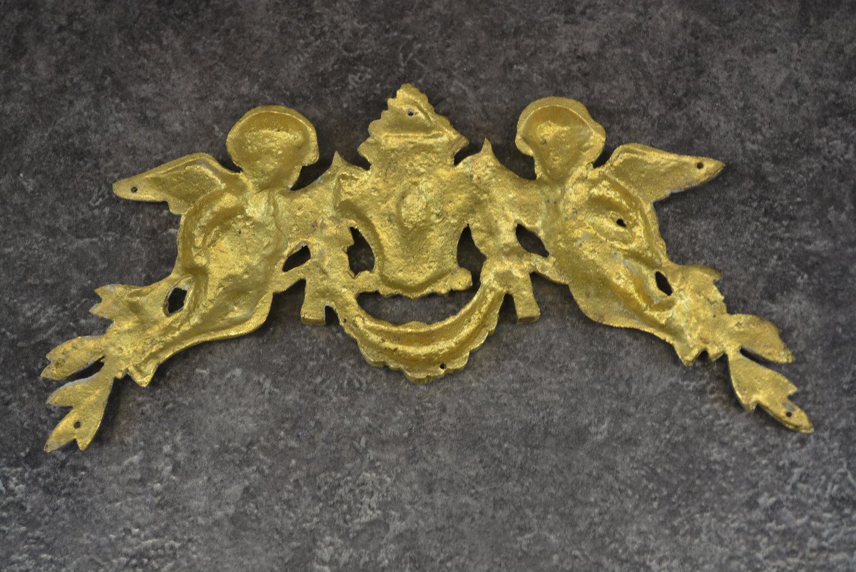 Decoration In Gilt Bronze For Furniture Decor Angelot-photo-3