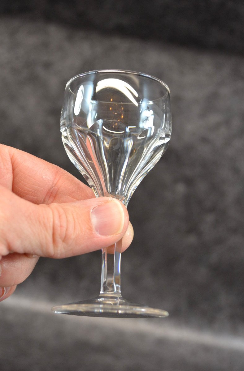 Set Of 12 Crystal White Wine Glasses-photo-2