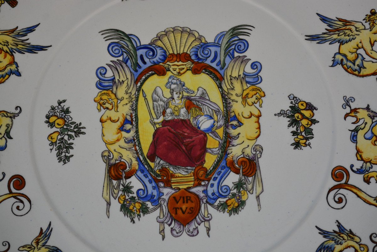 Large Gien Renaissance Dish-photo-2